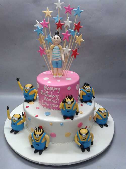 Minion Theme Birthday Cake Online