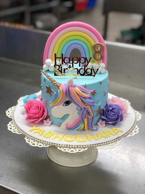 Unicorn-Theme-Cake-For-Baby