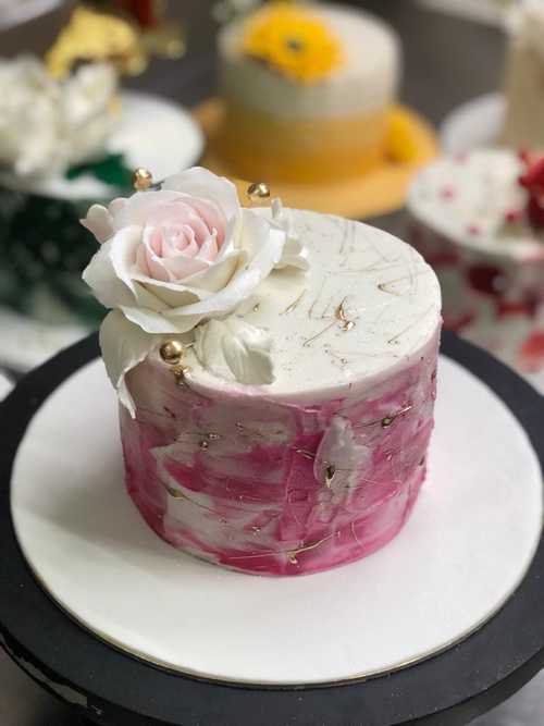 Pink-Floral-Art-Cakes