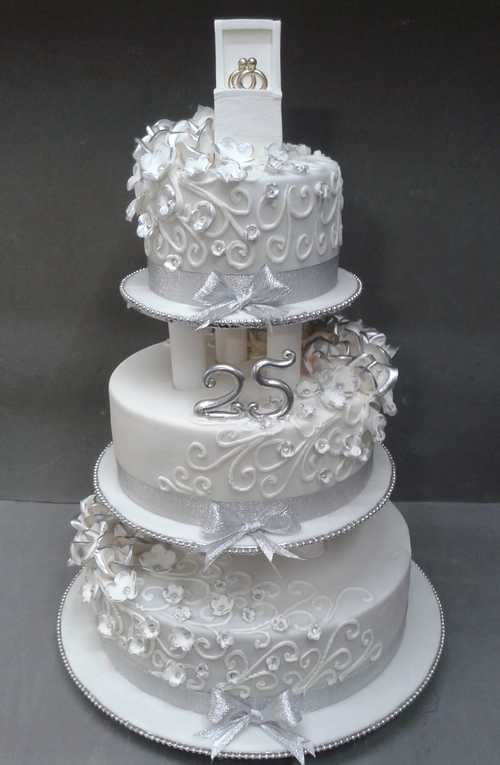 Elegant Engagement Cake