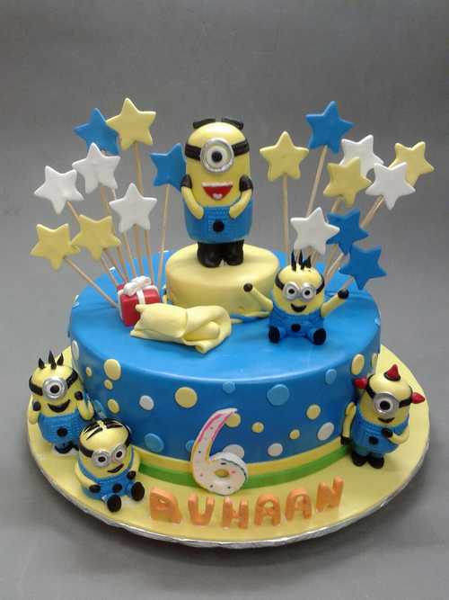 Minion-Theme-3D-Cake