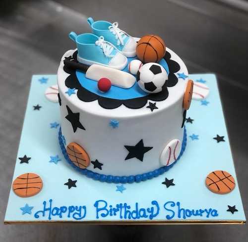 Sports Theme Birthday Cake