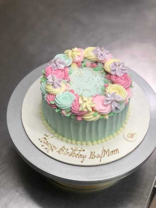 Floral Art Theme Cake